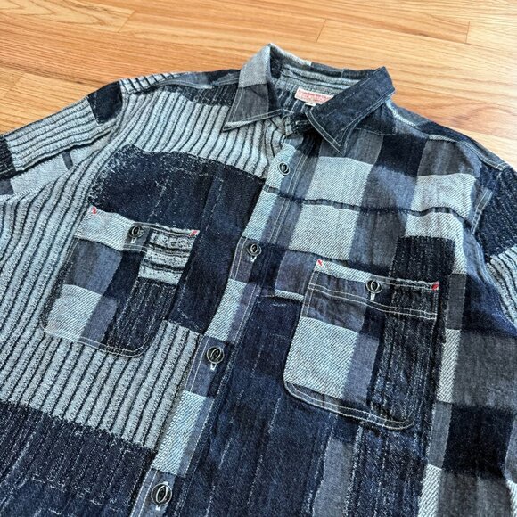 Sugar Cane & Co. SC37939 Fiction and Romance 7oz Boro Work Shirt Small - Picture 10 of 13